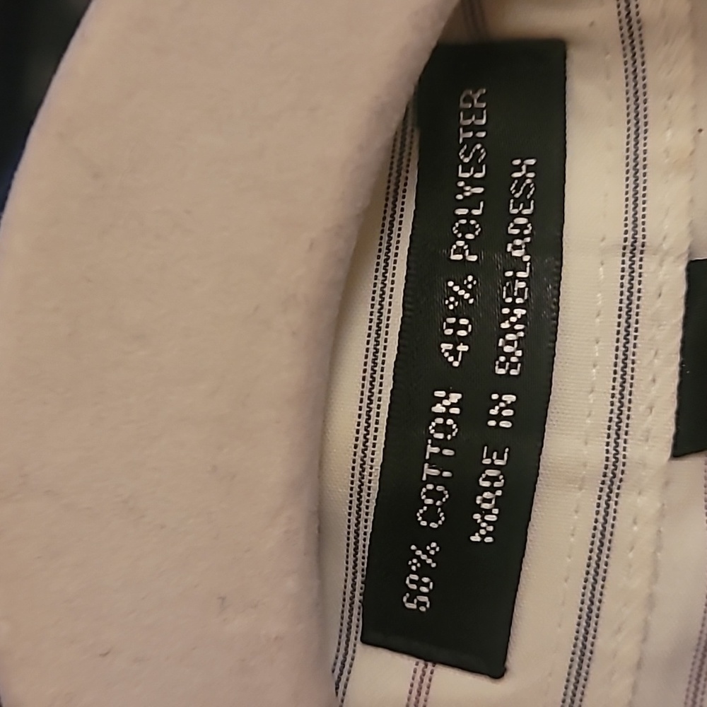 Geoffrey Beene Men's Fitted Stripe Shirt 18" Neck - Picture 7 of 9